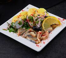 Пряная сельдь с картофелем