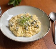 Сливочная каша с горгонзолой