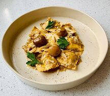 Равиоли с белыми грибами