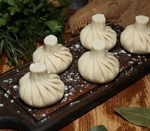 Хинкали с сыром и тархуном