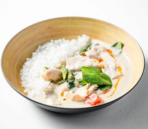 Тайское зеленое карри с цыплёнком