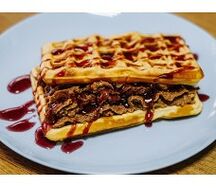 Сырные вафли с говядиной
