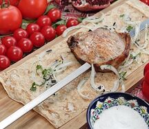 Шашлык из свиной корейки на мангале