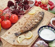 Форель радужная на мангале