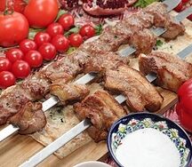 Ассорти из свинины на мангале