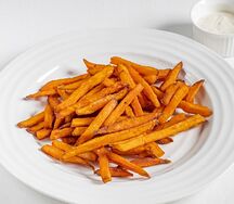 Батат фри с сырным соусом