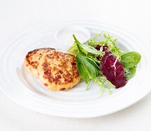 Котлеты из щуки с печеным перцем и соусом тартар