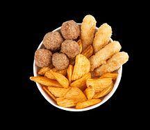 Саб Бокс с картошкой, фрикадельками и сырными палочками