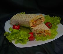 Шаурма с люля-кебабом из говядины