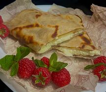 Блины с бананом и сгущёнкой