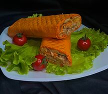 Шаурма с сыром в сырном лаваше