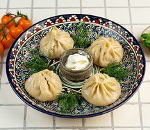 Манты с индейкой