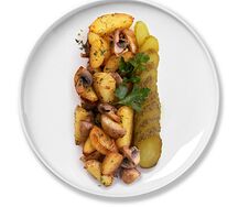 Жареный картофель с грибами