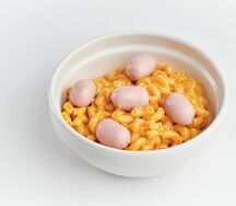 Детский Mac & Cheese с мини-сосисками