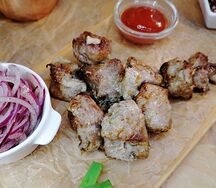 Шашлык из cвинoй шеи