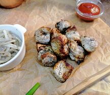 Шашлык из филе индейки