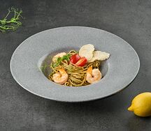 Спагетти с креветками