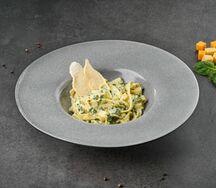 Паста Феттуччине сливочный шпинат