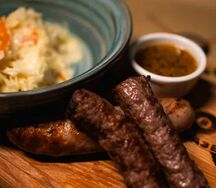 Колбаски с квашеной капустой