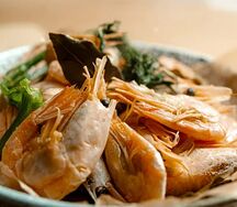 Креветки по-баварски