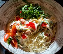 Паста с лососем