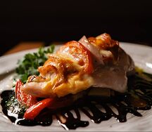 Стейк из курицы А-ля капрезе