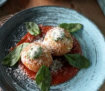 Аранчини с говяжьими щечками