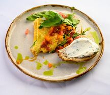 Омлет с овощами