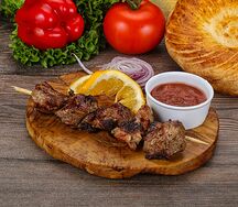 Кусковой шашлык из баранины