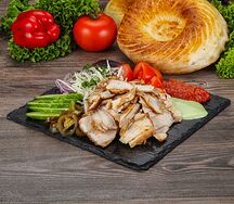 Шаурма на тарелке