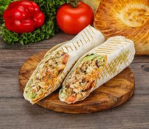 Шаурма в обычном лаваше