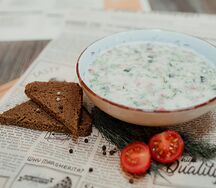Окрошка на кефире