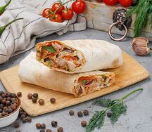Шаурма из говядины на мангале 
