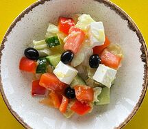 Салат Греческий с сыром фета