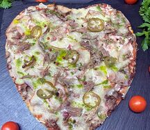 МясПицца-сердце Телятина су-вид с перцем халапеньо