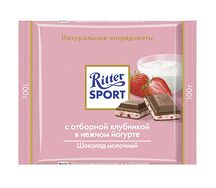 Ritter Sport Шоколад клубника и йогурт