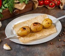 Картофель беби на мангале