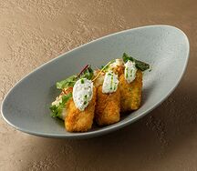 Филе трески в панировке со сливочным кремом