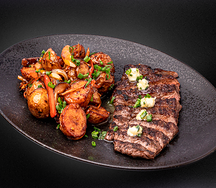 Говядина с чесночным маслом