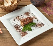 Карамельно-ореховое пирожное