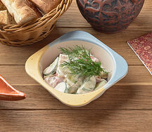 Овощной салат со сметаной