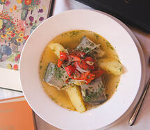 Хашлама с форелью