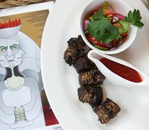 Шашлык из печени теленка