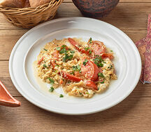 Яичница с помидорами