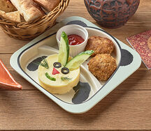 Куриные котлетки с пюре