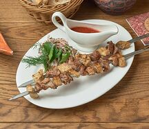 Шашлык из баранины с курдюком