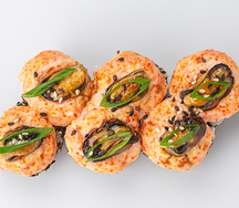 Запеченный ролл с мидиями