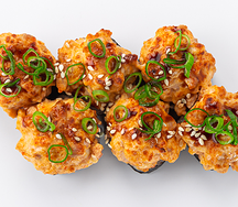 Запеченный ролл с крабом и кукурузой