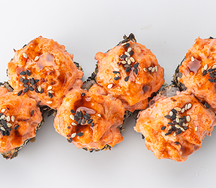 Запеченный ролл с лососем