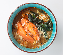 Суп Острый мисо с лососем